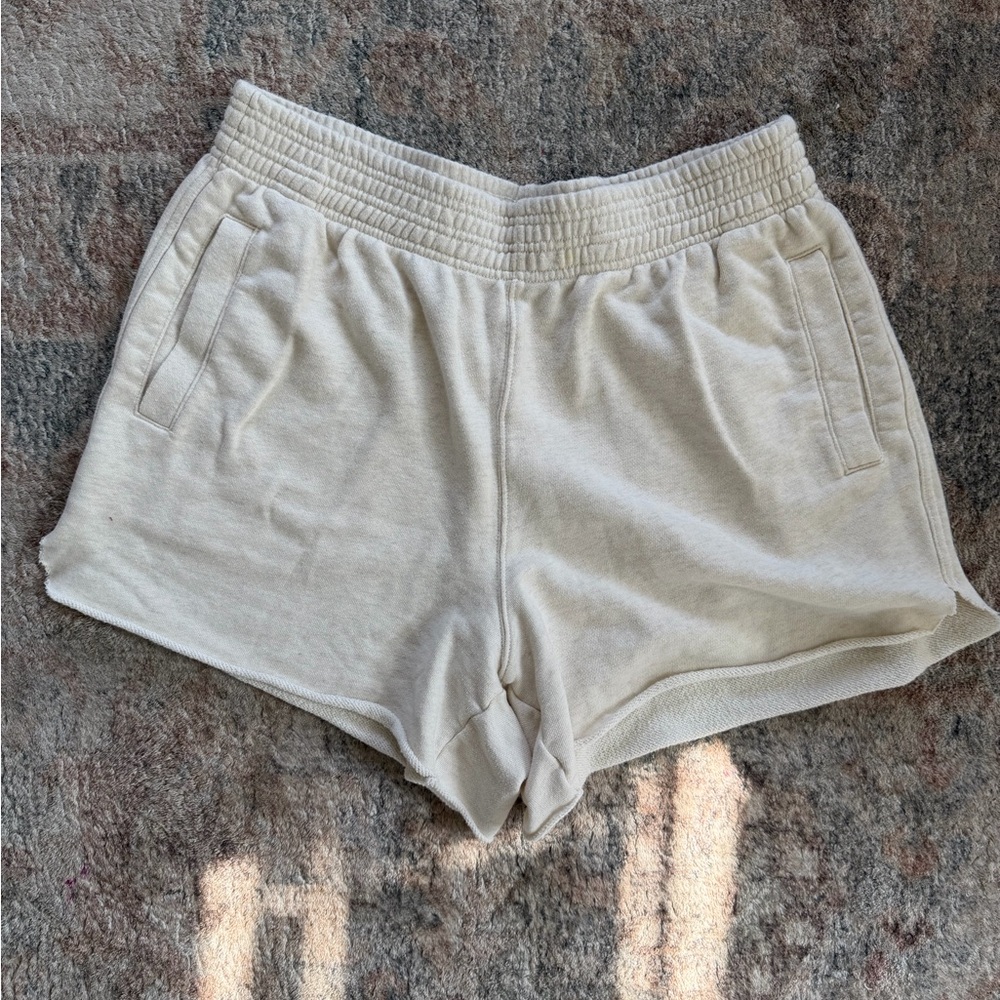 Aerie Cream Athletic Shorts